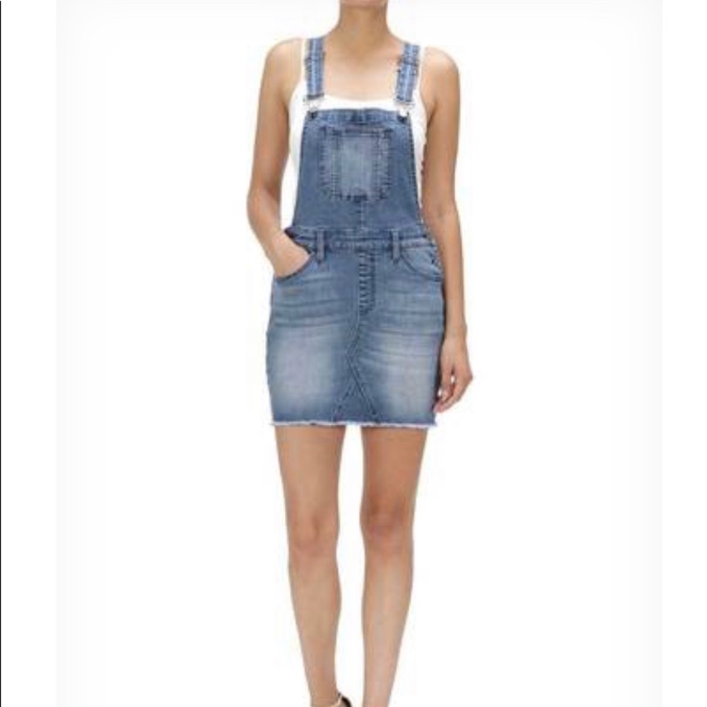 Super cute kancan overall skirt dress
